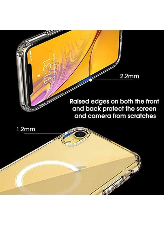 إيروريكس - جراب واقٍ مغناطيسي لهاتف Iphone Xr، غطاء هاتف رفيع صلب من البولي كربونات بحواف ناعمة لهاتف Iphone Xr مقاس 6.1 بوصة شفاف - Image 1