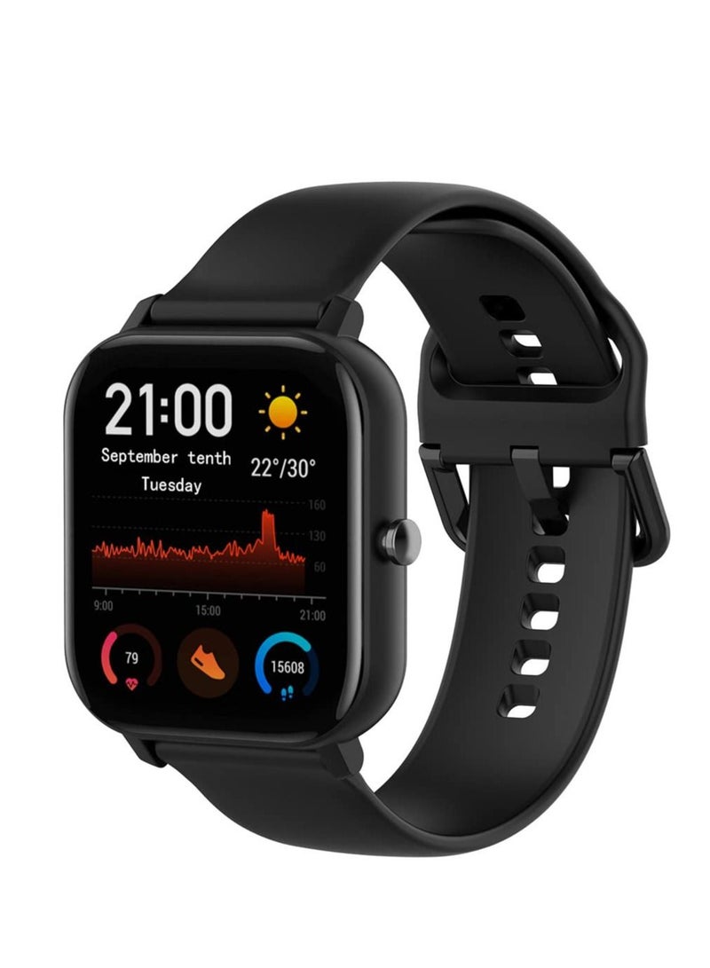 Bracelet Compatible with Amazfit GTS 4 Mini 20mm Sport Silicone Strap Replacement Watch Strap for Amazfit GTS4 Mini/Amazfit GTS/ 3/ GTS 2/GTS/Amazfit Bip - Image 1