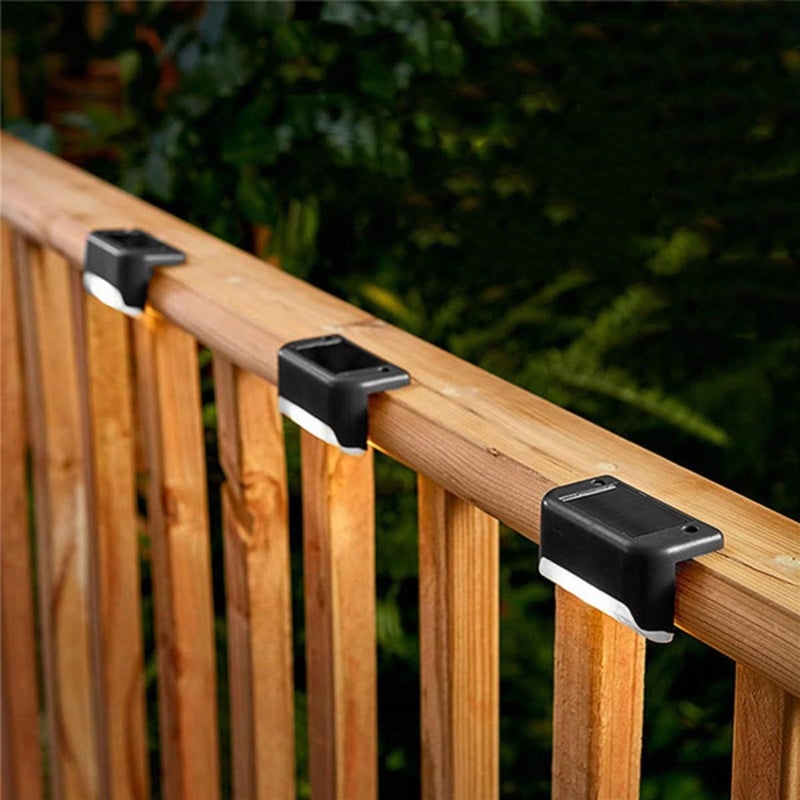 Epyz Solar Light Outdoor Waterproof Step LED Solar Powered Deck Lights for Steps Stairs Paths Garden Fences Pathway, Outdoor Solar Deck Lights [ Pack of 1, Warm Light ] - Image 2