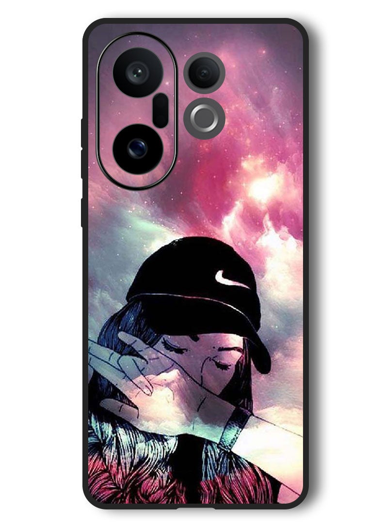 Theodor Case Compatible with Vivo X200 FE 6.31 Inch Protection Shockproof Bumper Cover Girl Sob - Image 1