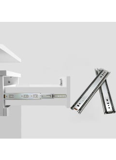 HYDERON Hyderon Icore Mild Steel Heavy Duty Telescopic SlideDrawer Channel 16 inches Silver  - Image 1