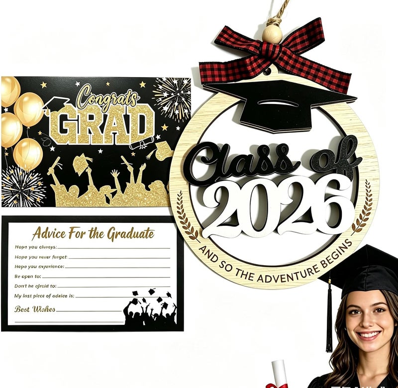 Holifada Class of 2026 Graduation Ornaments,2026 Graduation Decorations,Graduation Grad Gift for Son Daughter College Senior High School,Masters Grad Party Decor (2026) - Image 1