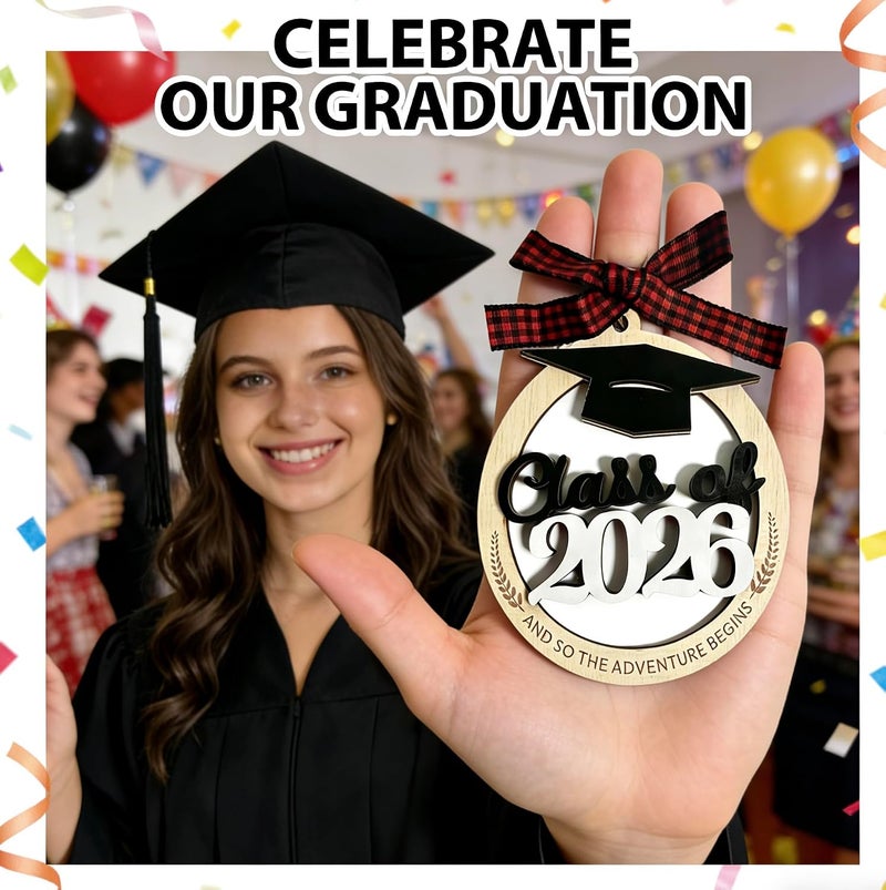 Holifada Class of 2026 Graduation Ornaments,2026 Graduation Decorations,Graduation Grad Gift for Son Daughter College Senior High School,Masters Grad Party Decor (2026) - Image 3
