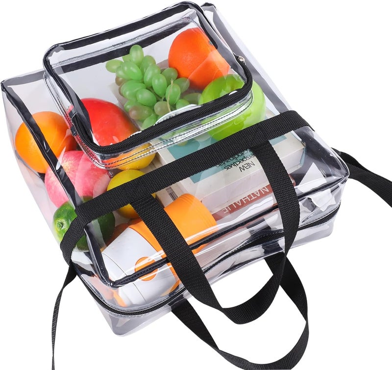 Clearworld Clear Bag Stadium Approved,Stadium Security Travel & Gym Clear Tote Bags,12"x 6"x12" | Stadium Approved, Stadium Security, Travel, Gym, 12"x 6"x12" - Image 5
