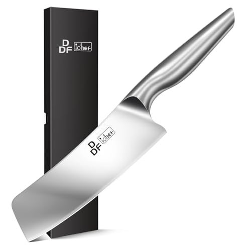 DDF iohEF Nakiri Kitchen Knife, Chef's Knife In Japanese Stainless Steel Professional Cooking Knives, Non-slip Ultra Sharp Knife with Ergonomic Handle - Image 1