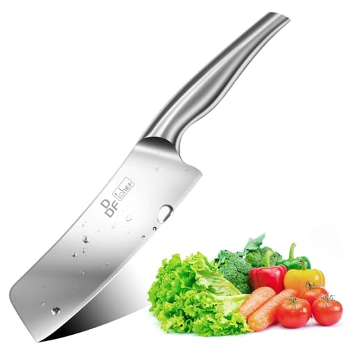 DDF iohEF Nakiri Kitchen Knife, Chef's Knife In Japanese Stainless Steel Professional Cooking Knives, Non-slip Ultra Sharp Knife with Ergonomic Handle - Image 4