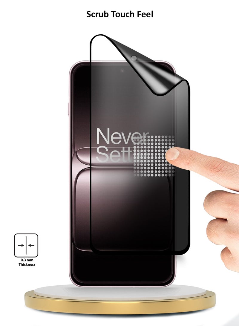 Wtech OnePlus 13s 5G 2025 Premium Nano Ceramic Privacy Full Glue Full Cover Matte Flexible Screen Protector (MSCNMP) - Clear/Black - Image 4