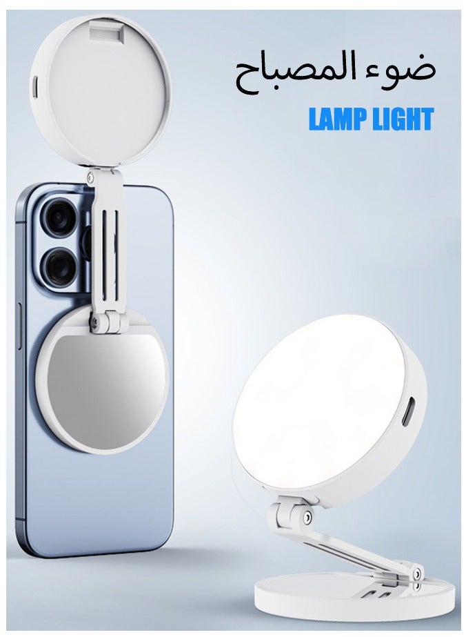 LED ضوء الفيديو,ضوء الكمبيوتر للاجتماع ضوء الفيديو,متعددة الزاوية القابلة للتعديل و Splicable متعددة الوظائف جيب ملء ضوء LED ضوء سيلفي مع مقاطع ضوء الهاتف المحمول لفيديو إطلاق النار Vlogging Kit,3 أ - Image 1