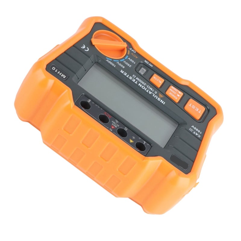 Digital Megohm Meter Electrical Earth Resistance Insulation Tester High Accuracy MH10 Orange - Image 5