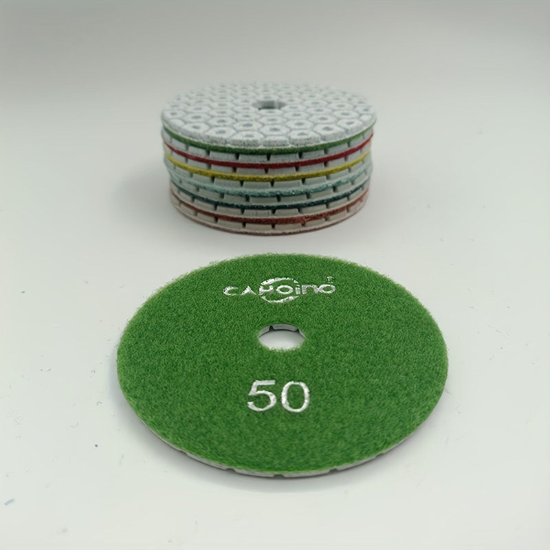 4 Inch 400 Grit Diamond Wet Polishing Pads 3pcs for Marble Granite Concrete Quartz Countertops - Image 5