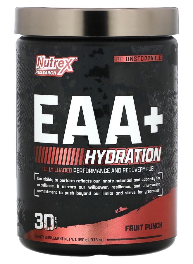 Nutrex Research EAA+ Hydration Fruit Punch 13.76 oz (390 g) - Image 1