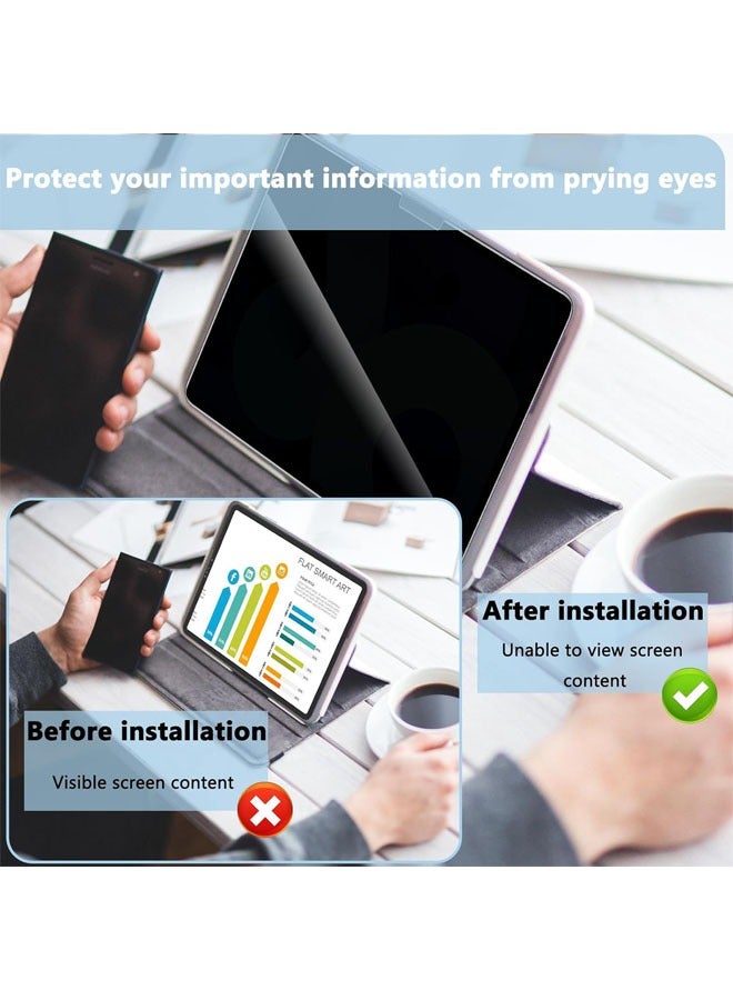 For iPad Air 13 2024 (M2) Tempered Glass Privacy Screen Protector Compatible with iPad Air 13 - Image 2