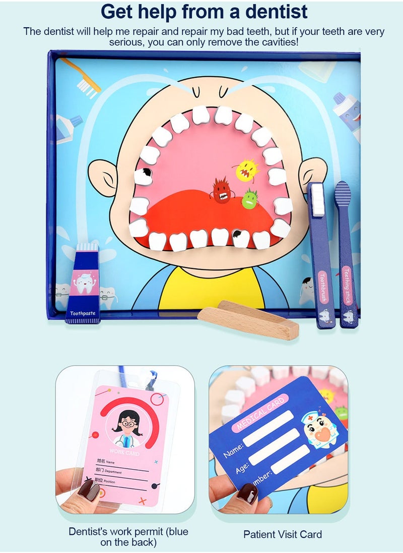 MaBaby - Children's Play Home Little Dentist Toy Set Doctor Kit for Kids Toys for Girls Boys Dentist Kit for Kids Pretend Play Doctor Kit Kids Doctor Kit Realistic Medical Dr Kit Toys for Toddler - Image 1