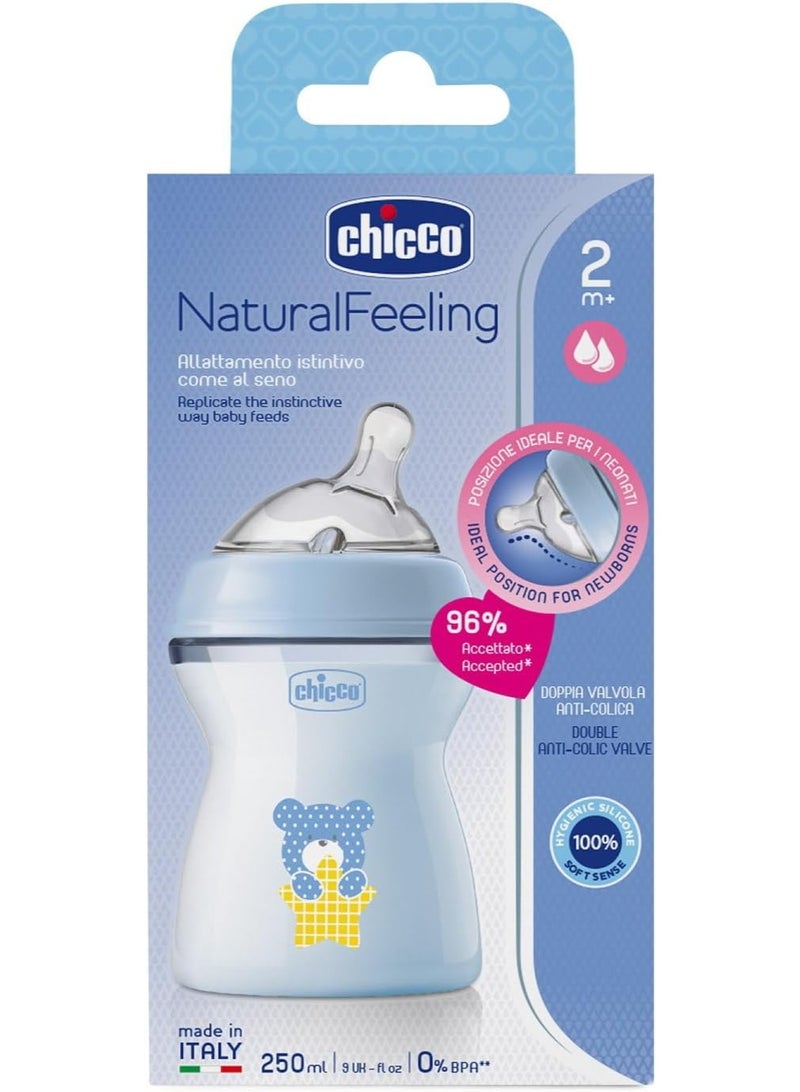 Chicco Natural Feeling Anti-Colic Baby Bottle, 150 ml, Pink - Image 2