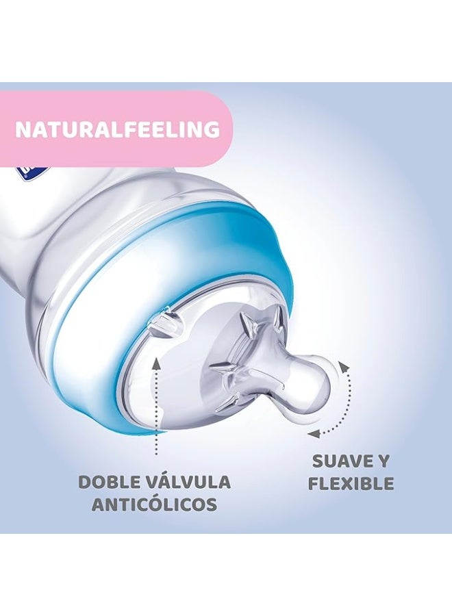 Chicco Natural Feeling Anti-Colic Baby Bottle, 150 ml, Pink - Image 4