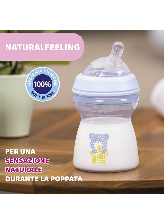 Chicco Natural Feeling Anti-Colic Baby Bottle, 150 ml, Pink - Image 5