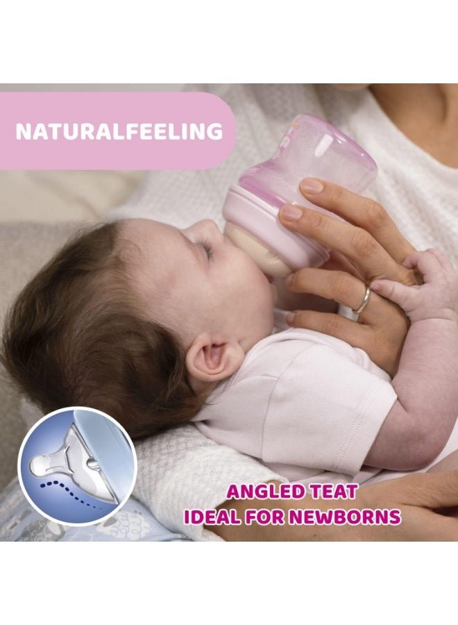 Chicco Natural Feeling Anti-Colic Baby Bottle, 150 ml, Blue - Image 5