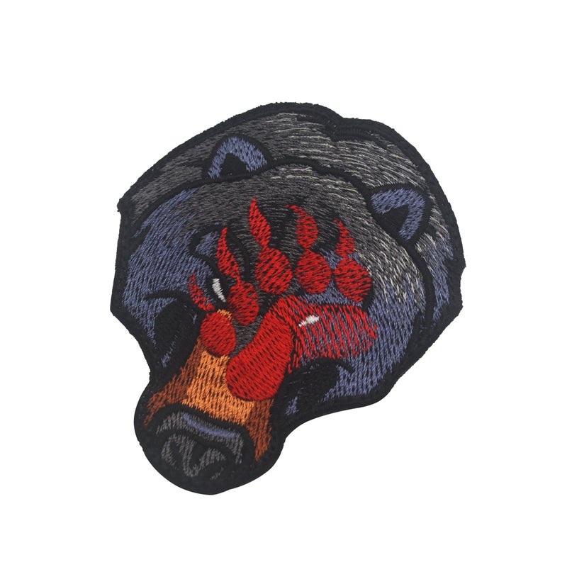 Animal Armband Magic Sticker Tiger Wolf Bear Embroidered Patch Clothing Bag Decoration - Image 4