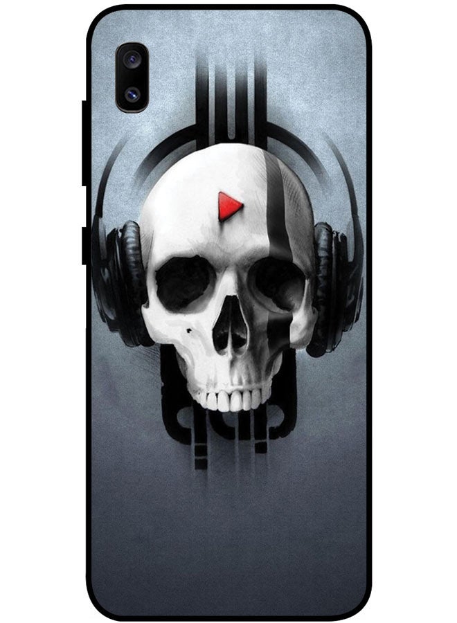EYE CATCH Protective Case Cover For Samsung Galaxy A30 Smart Series Printed Protective Case Cover for Samsung A30 Skull Music - Image 1