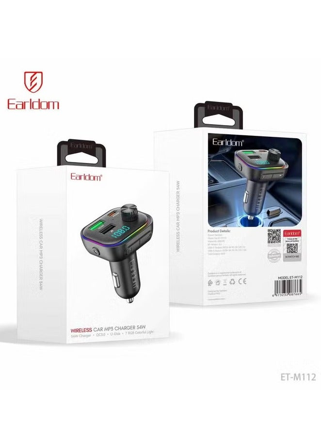أيرلدوم شاحن سيارة لاسلكي ET-M112 من Earldom بقوة 54 واط