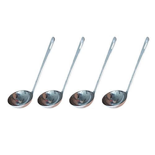 W & P Trading Co. SET OF FOUR 4  7 12 Inches Indiviual Stainless Steel Serving Soup Sauce Ladle Ladles 