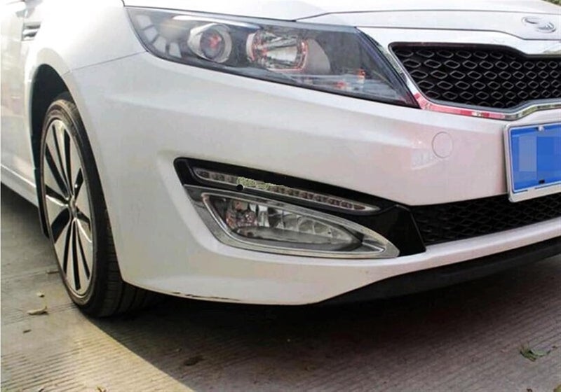 Yurefax Chrome Fog Lamp Light Cover for Kia Optima K5 - Image 4