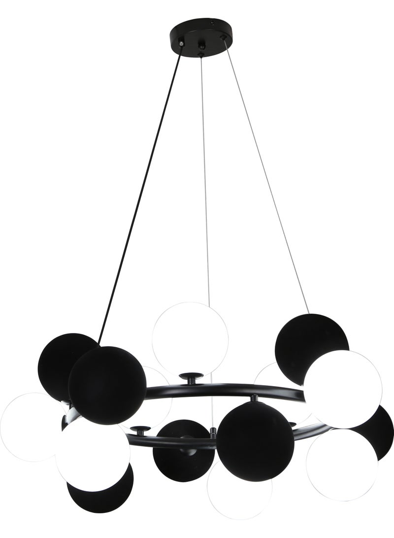 Hummer Modern black and white chandelier E14*9L - Image 3
