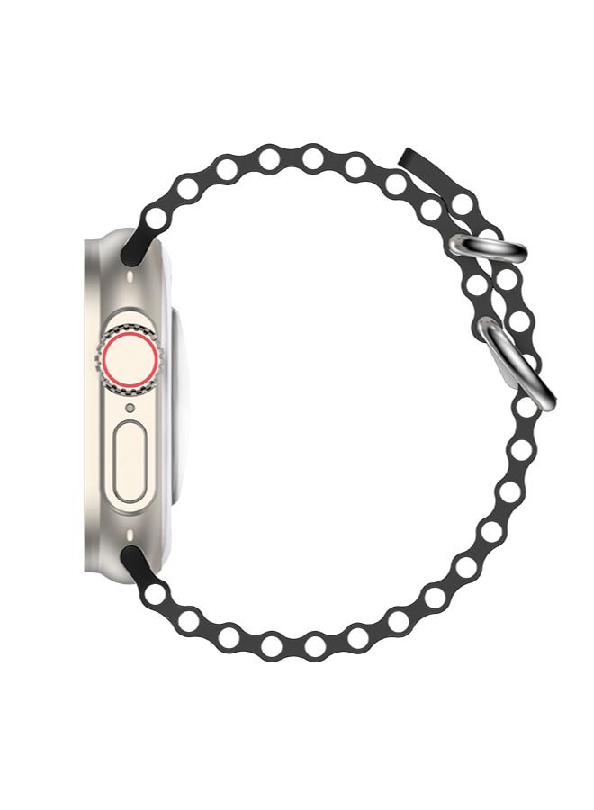 JOYFOCUS Z77 Ultra Smartwatch 2.1-inch IPS Full-angle HD Color Screen Bluetooth Call Smart Voice Assistant GPS Positioning Sports Watch-Black - Image 4