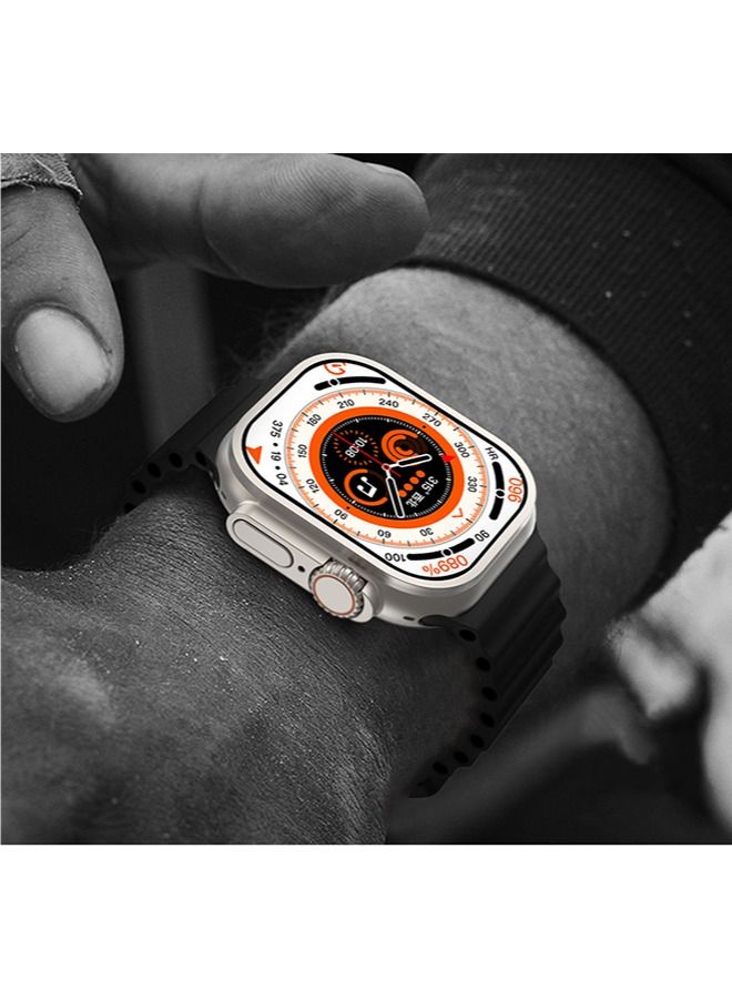 JOYFOCUS Z77 Ultra Smartwatch 2.1-inch IPS Full-angle HD Color Screen Bluetooth Call Smart Voice Assistant GPS Positioning Sports Watch-Black - Image 5