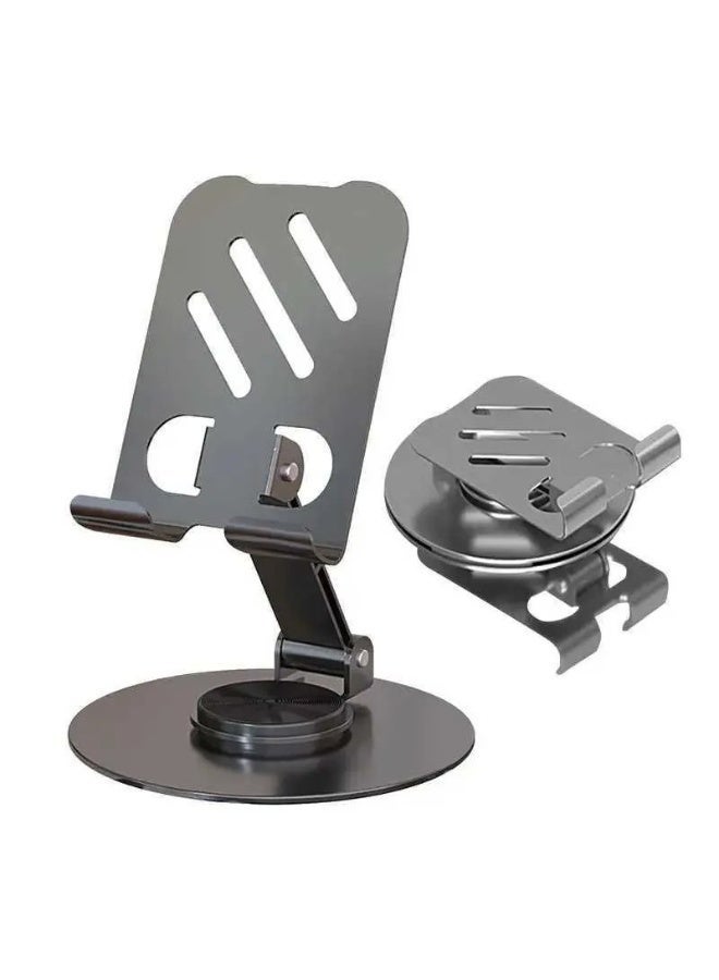 Denx Mobile Phone Stand For Desk With 360° Rotation And 180° Foldable Arm, Adjustable Non Slip Base, Portable Universal Holder For iPhone, Samsung, Xiaomi, Huawei, Tablet, Office, Travel, Dx1271 - Image 4