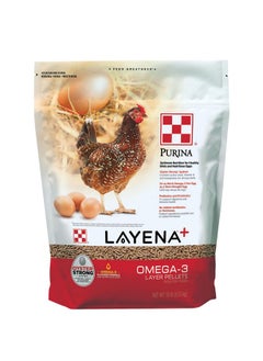 PURINA Purina Layena+ | Nutritionally Complete Layer Hen Feed | Omega 3 Formula - 10 Pound (10 lb) Bag  - Image 1
