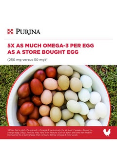 PURINA Purina Layena+ | Nutritionally Complete Layer Hen Feed | Omega 3 Formula - 10 Pound (10 lb) Bag  - Image 3
