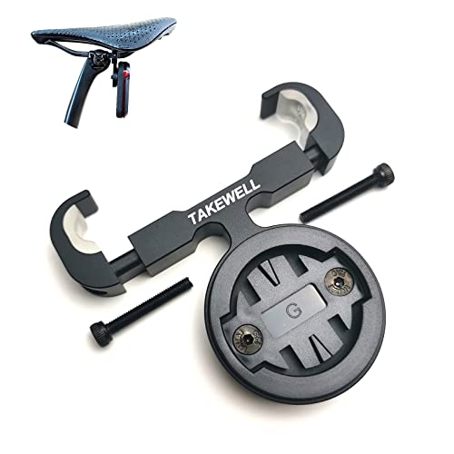 TAKEWELL حامل مقعد الدراجة Takewell - تركيب عمود المقعد لجهاز Garmin Varia RTL515، متوافق مع Garmin Varia RTL510/RVR315، سبيكة الألمنيوم، مثبت بالبراغي. - Image 1