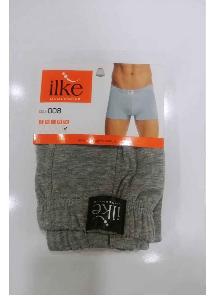 İlke İç Giyim Ilke Underwear Ilke Men's Cotton Lycra Boxer 008 - 3 Pieces