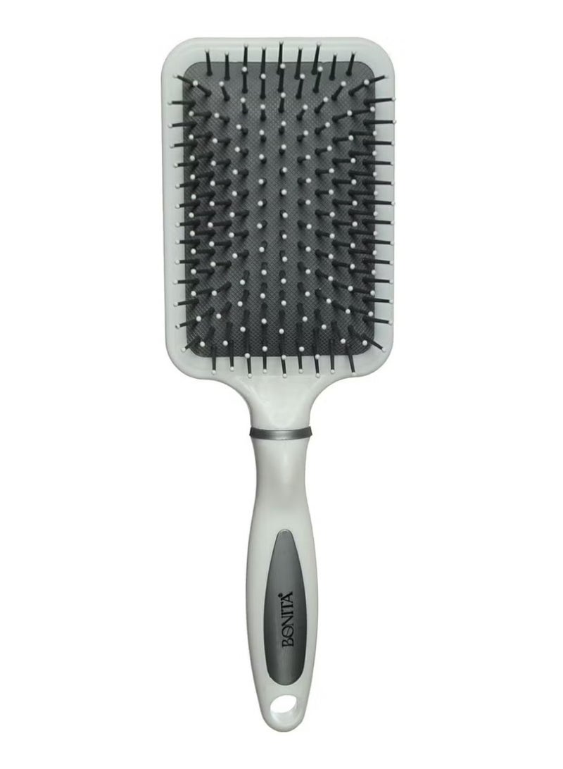 Bonita Cushioned Square Hairbrush for Styling and Detangling Hair - Image 1
