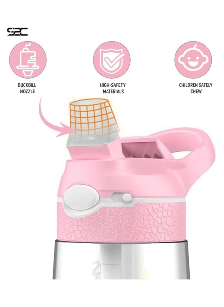 S2C - S2C Kids Water Bottle with Straw & Handle - 16 oz BPA Free Kids Water Bottles, Spill Proof Cups for kids, Easy-Clean, Water Bottle With Straw,Kids Water Bottle For School,toddler water bottle - Image 1