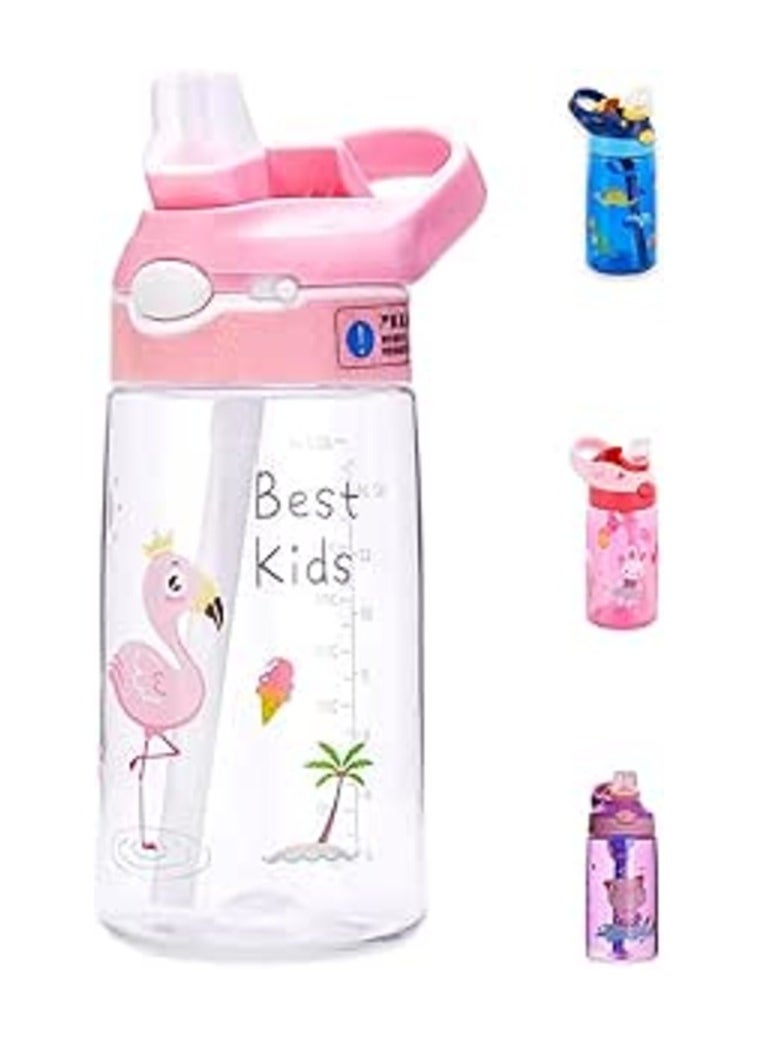 S2C - S2C Kids Water Bottle with Straw & Handle - 16 oz BPA Free Kids Water Bottles, Spill Proof Cups for kids, Easy-Clean, Water Bottle With Straw,Kids Water Bottle For School,toddler water bottle - Image 1