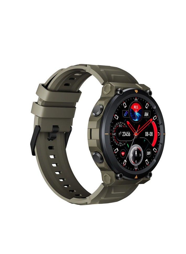ProOne PWS16 Smart Watch with 1.4" Full HD AMOLED Screen Bluetooth Calling Smartwatches for men and women, Fitness Tracker with Heart Rate Monitor (Green)