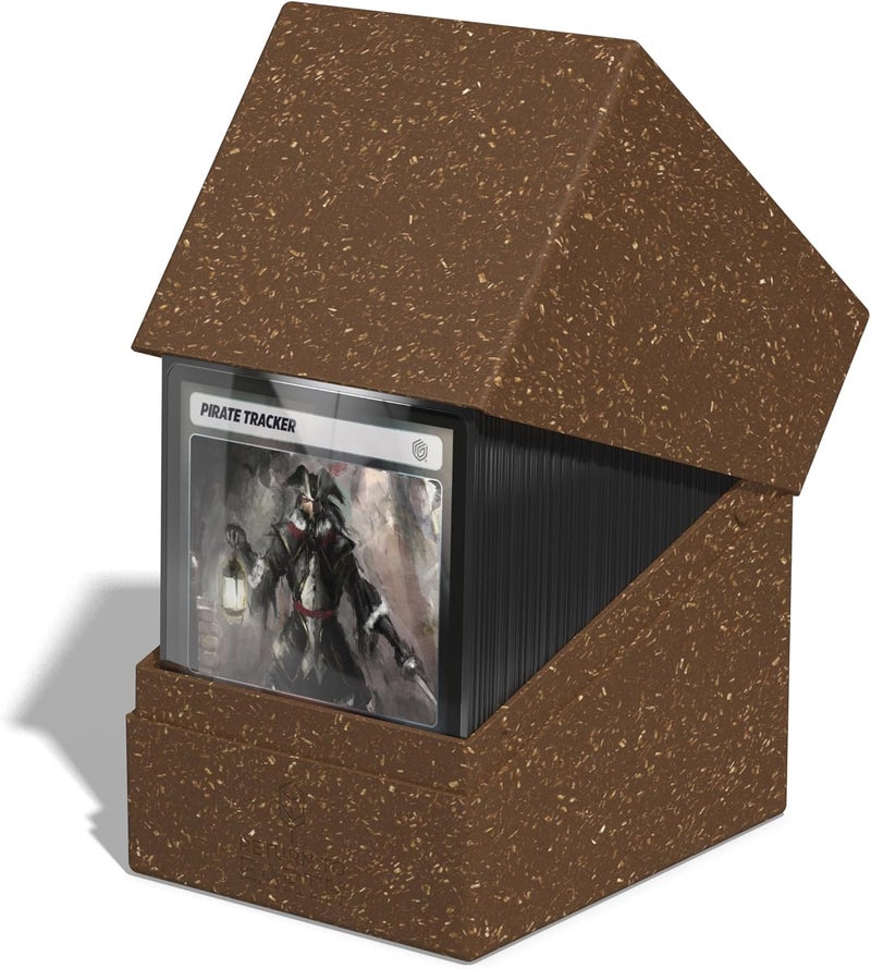 Ultimate Guard RTE Boulder 133+, Deck Case for 133 Double-Sleeved TCG Cards, Brown, 87% Renewable, Made in Germany, Secure & Durable Storage - Image 5