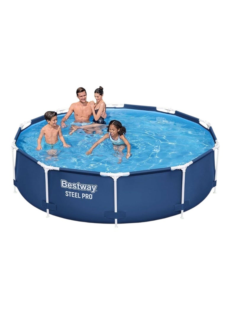 Bestway Steel Pro 10" x 30" (3.05m x 76cm) Round Pool with Pump - Easy to Set Up and Perfect for Summer Days - Image 2