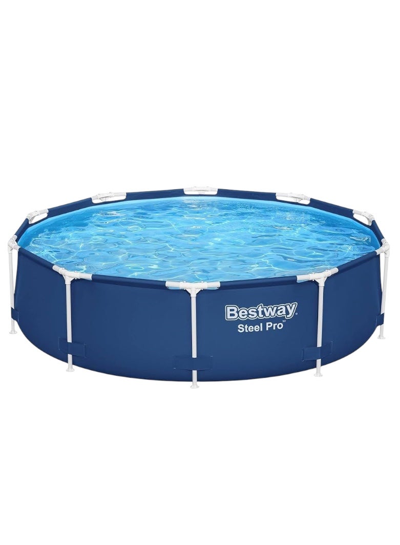 Bestway Steel Pro 10" x 30" (3.05m x 76cm) Round Pool with Pump - Easy to Set Up and Perfect for Summer Days - Image 1