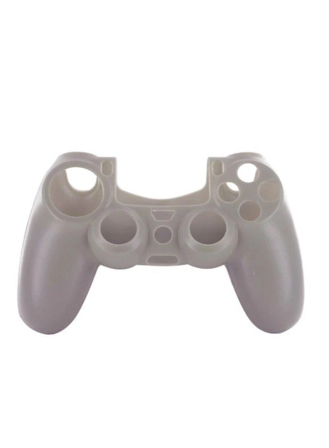 Rubik غطاء سيليكون مطاطي ناعم لجهاز التحكم في ألعاب سوني بلاي ستيشن 4 PS4 برو / سليم (رمادي)