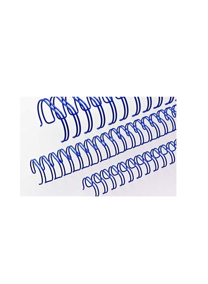 RENZ 100-Pieces Binding Wire A4 3:1 9.5mm 3/8" Blue - Image 1