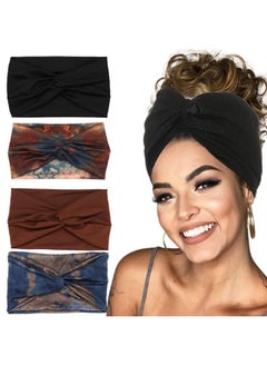 Wide Headbands For Women Black Boho Headband Stretchy Head Wraps Leopard Knotted African Hair Bands Twist Sweatbands Turban Hair Accessory Tiedye Headscarf 4 Pack (Bfashion Tiedye) - pzsku/Z9A82F54F1BD071B239ABZ/45/_/1696664414/ba6a4436-62a8-4326-a09b-7add1acb00fa