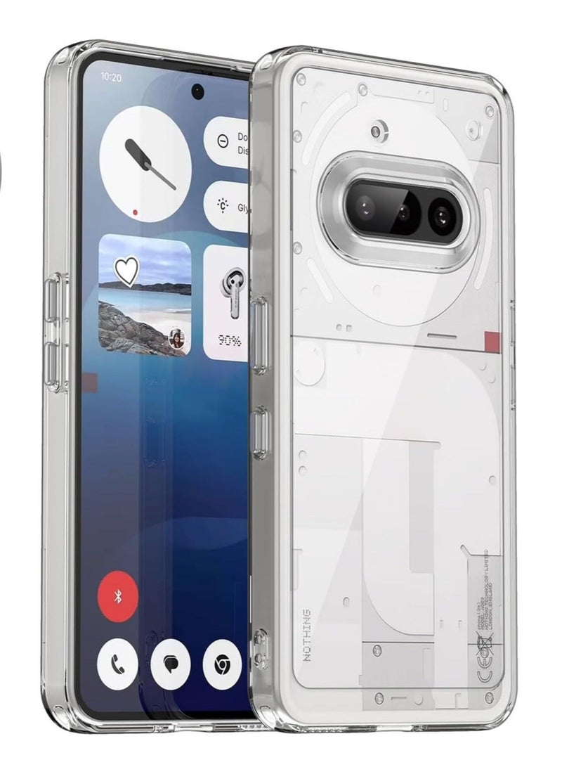 راكسوم غطاء حماية لهاتف Nothing Phone 3A - غطاء حماية فائق الوضوح مقاوم للصدمات ولا يصفر مع واقي للكاميرا ضد الخدوش - غطاء TPU شفاف رفيع لهاتف Nothing Phone 3A (6.7 بوصة) - Image 1