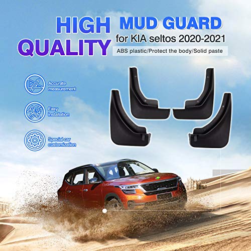 Autorder Mud Flpas Splash Guards for Kia Seltos 2021 2022 2023 2024 2025 Accessories Mudflap Fender Flares Front and Rear Mud Guard Set 4PCS - Image 5