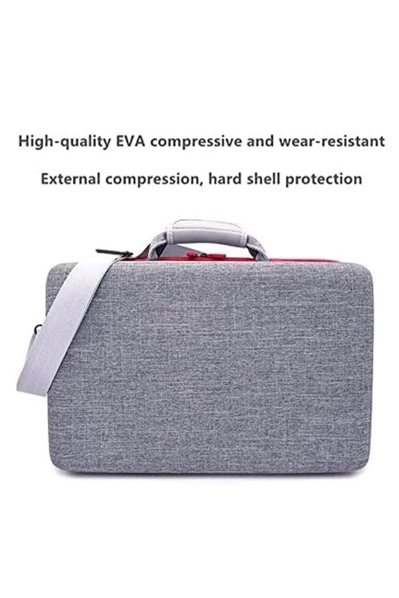 Storage Bag For PS5-Shockproof Hard Shell Bag- Luxury Waterproof Shoulder Bag For Playstation 5,Console & Accessories Storage Organizer (gray) - Image 4