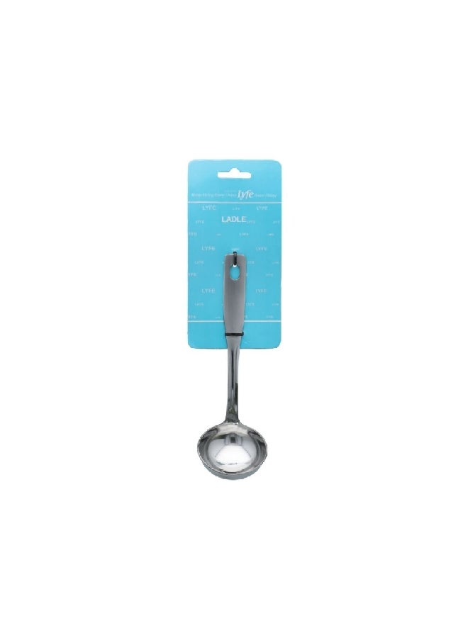 Lyfe High Quality Durable Stainless Steel Cooking Ladle Silver 0.9 x 10.8 x 35.6 cm JSJ 344 110 - Image 1