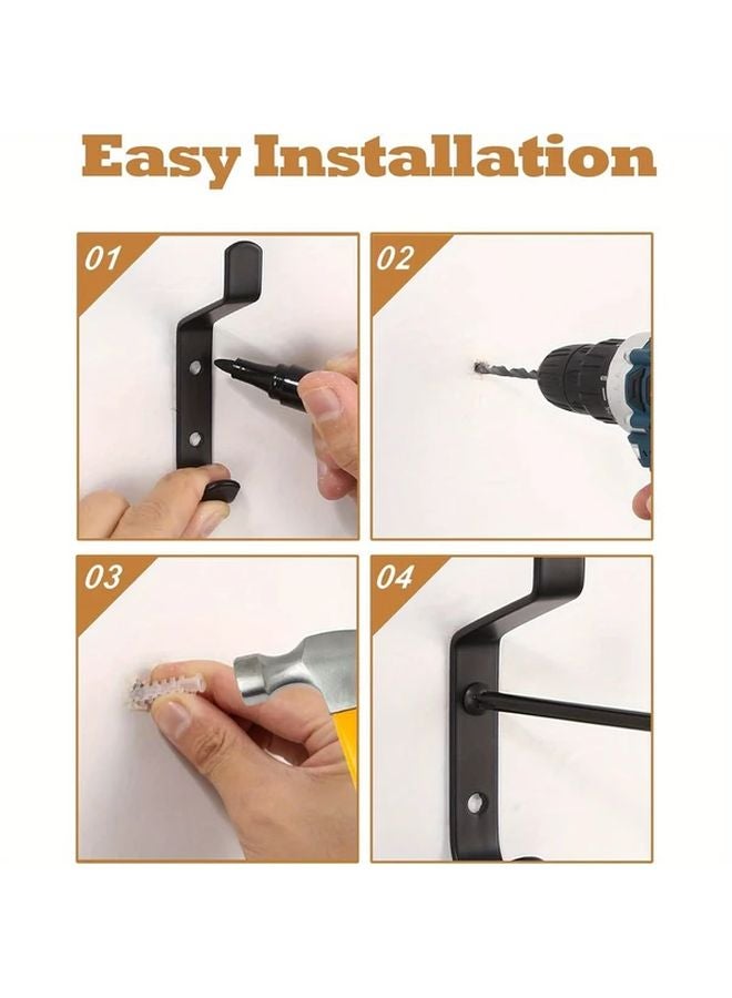 5pcs Wall Mounted Hooks Soundproof Panel Hangers For Bathroom Bedroom Living Room Office - Image 5