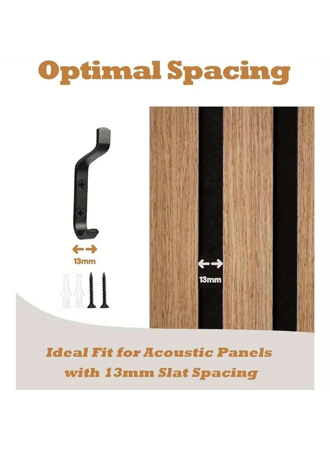 5pcs Wall Mounted Hooks Soundproof Panel Hangers For Bathroom Bedroom Living Room Office - Image 4